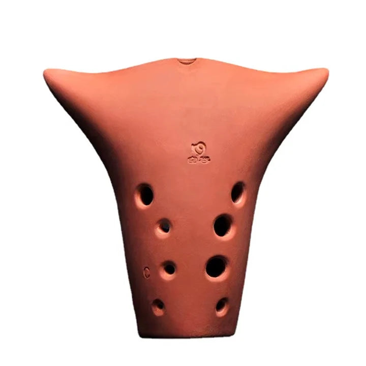 "Handmade Chinese Xun Pottery Flute 10 Holes"