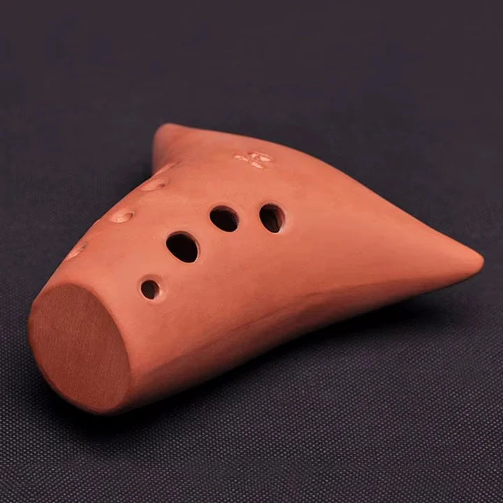 "Handmade Chinese Xun Pottery Flute 10 Holes"