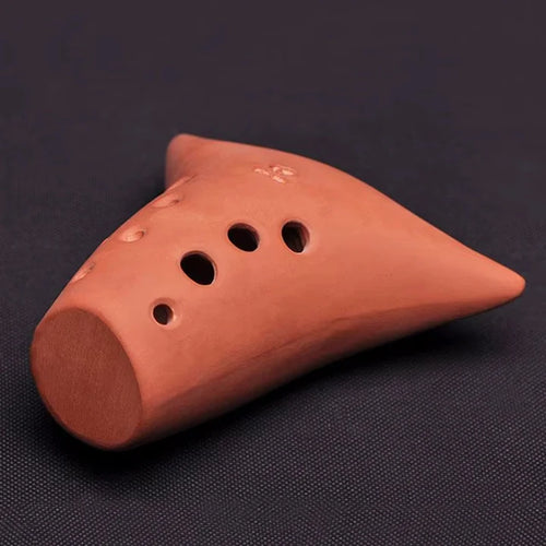 "Handmade Chinese Xun Pottery Flute 10 Holes"