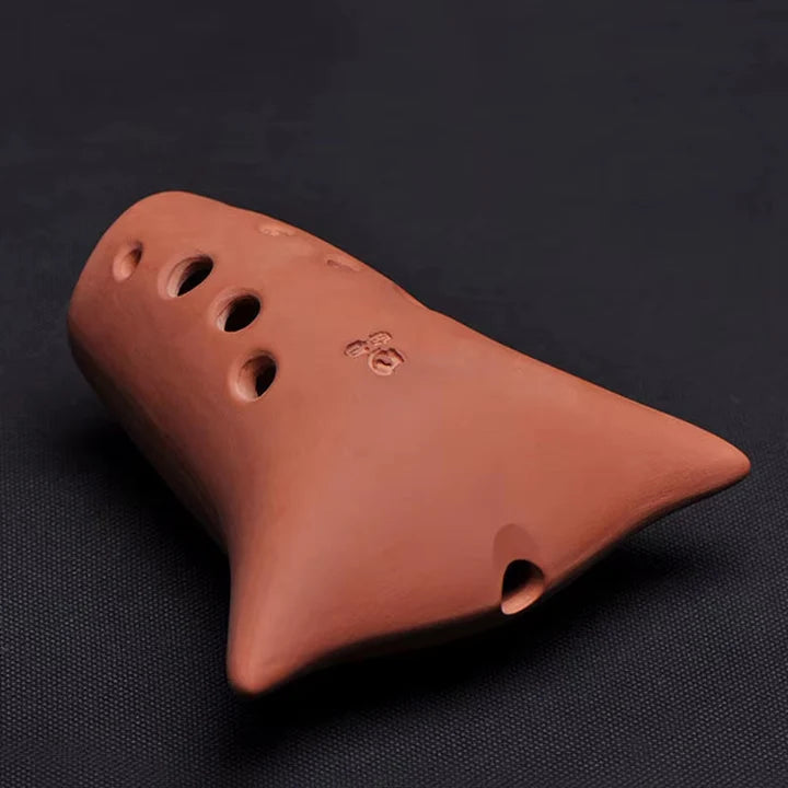 "Handmade Chinese Xun Pottery Flute 10 Holes"