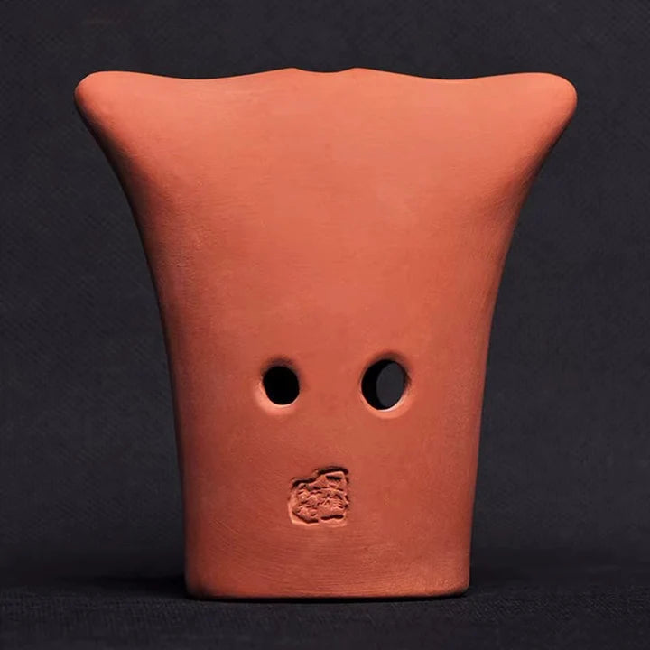 "Handmade Chinese Xun Pottery Flute 10 Holes"