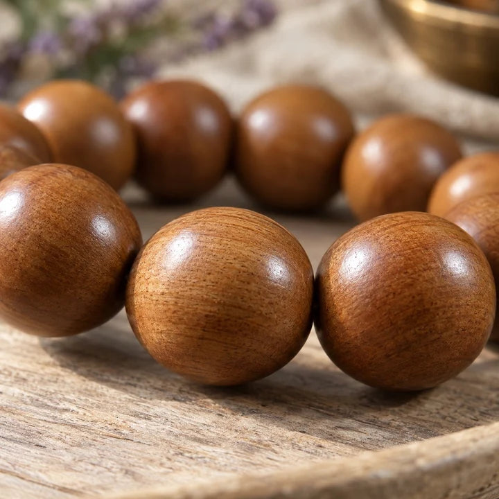 8mm Mysore Sandalwood Wood Mala Bracelet for Meditation